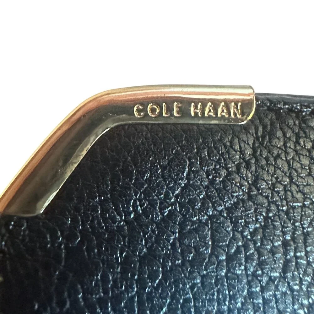 Cole Haan Dutchess Tall Leather Over-The-Knee Black Biker Riding Boots Size 7